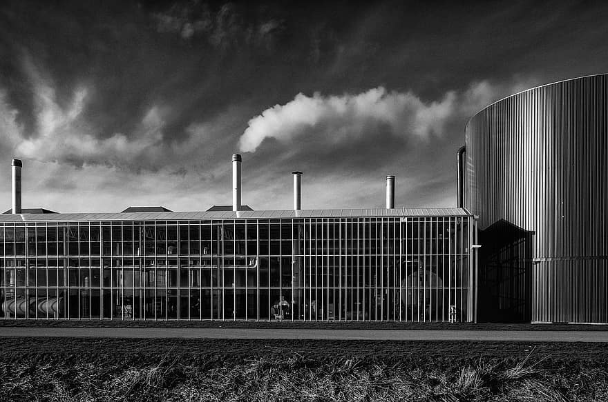 Greenhouse, Energy, Clouds, Stock, Tank, Lines, industry, factory, fuel and power generation, architecture, environment