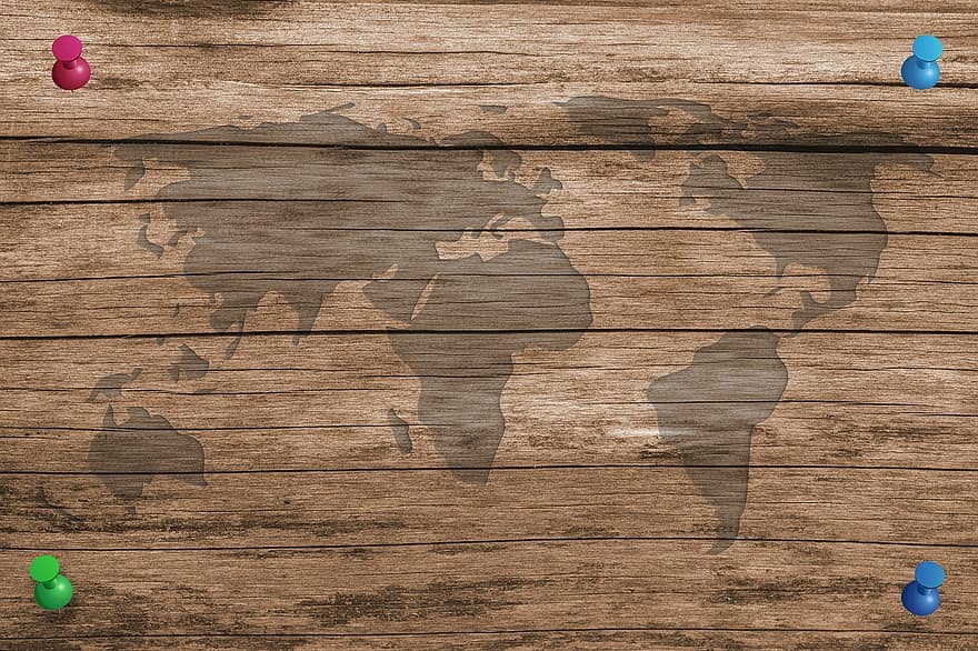 Wood, Board, Structure, World, Map Of The World, Boards, Grain, Old, Background, Panels, Bohlen
