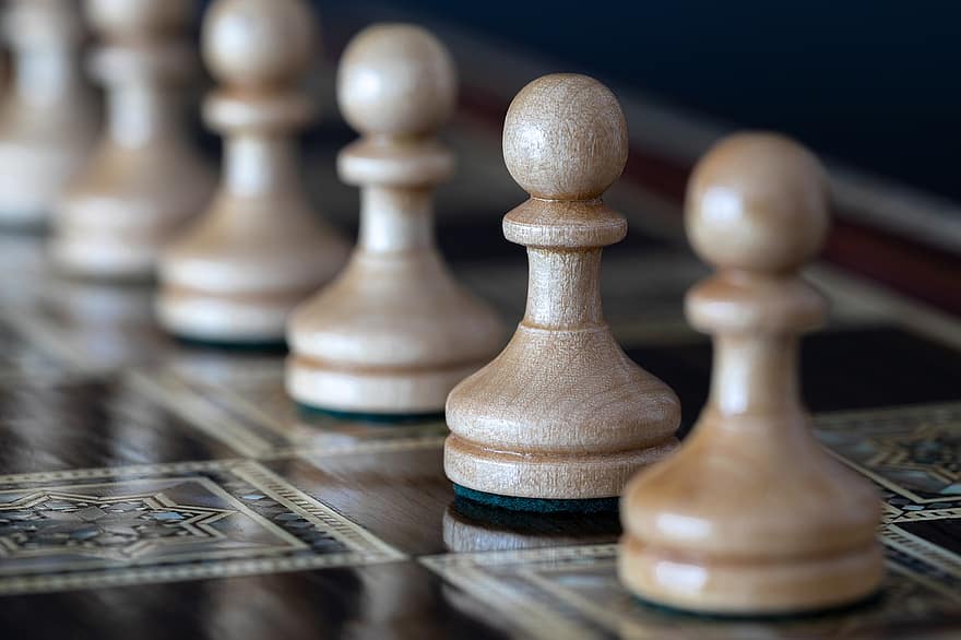 szachy, szachownica, pionki, strategia, pionek, drewno, gry rekreacyjne, powodzenie, król, zawody, rycerz