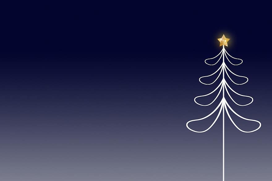 بطاقة عيد ميلاد سعيد ، عيد الميلاد الخلفية الزرقاء ، شجرة عيد الميلاد ، أزرق ، عيد الميلاد