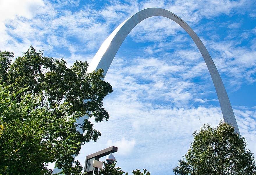 arco, simbolo, punto di riferimento, architettura, porta, St. Louis