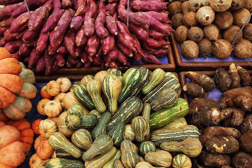 Zucchini, Potato, Pumpkin, Vegetable, Vegetables, Farm, Food, Vegan, Vegetarian, Background, Raw Data