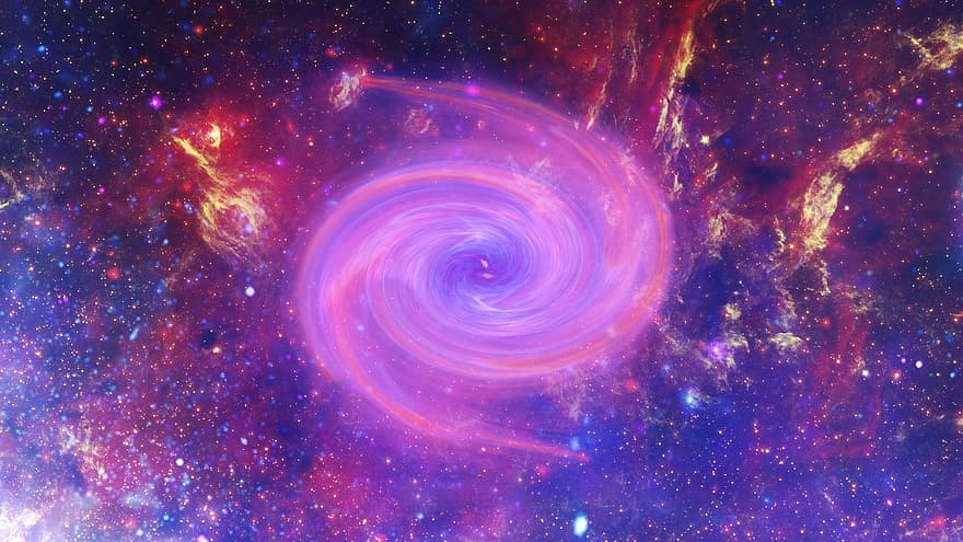 spiral-, strudel, galax, virvel, fraktal, abstrakt, dynamisk, oändlig, rörelse, mönster, lichtspiel