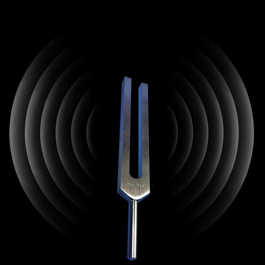 Frequency, Music, Tuning Fork, Resonance, Wave, wrench, illustration, metal, equipment, single object, symbol