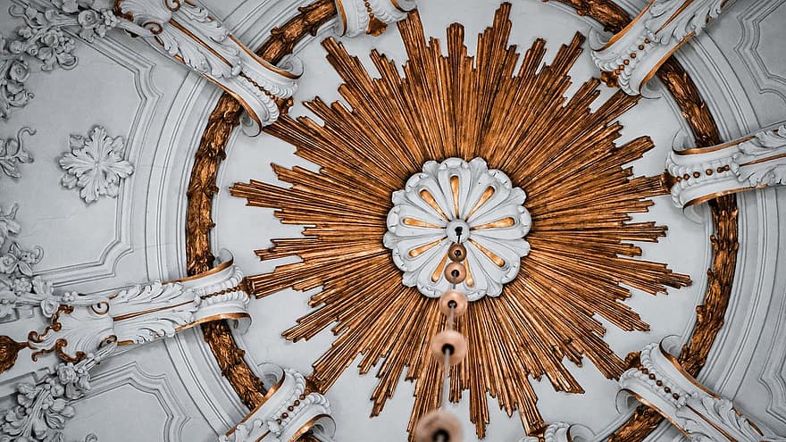 cúpula, capella, Església, or, Aachen, Hongria, Capella d'Hongria, arquitectura, religió, referència, monument cultural