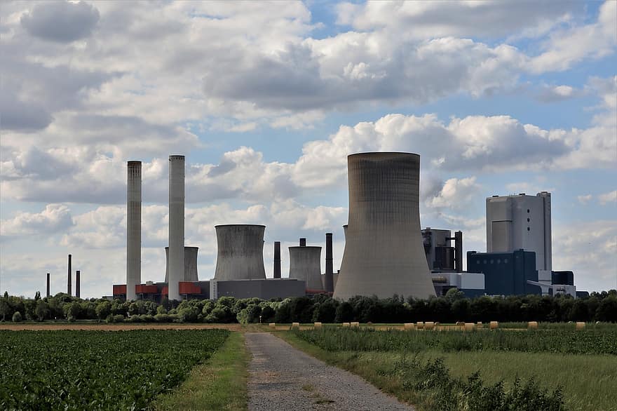 enerji santrali, endüstriyel tesis, sanayi, karbon, baca, Kömürle çalışan santral, çevre, kirlilik, duman, Ruhr Bölgesi, güç üretimi