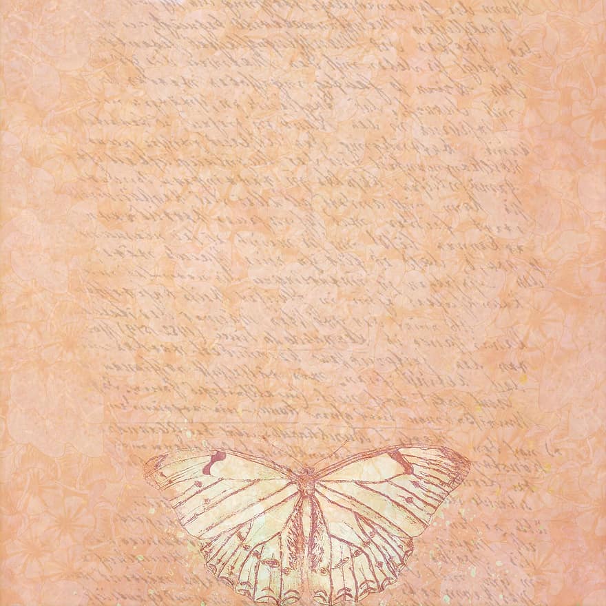 фон, скрапбукинга, бумага, текстура, альбом, марочный, бабочка, ретро, процветать, декоративный, изображение на заднем плане