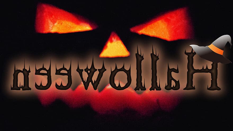 Halloween, carbassa de Halloween, fantasmal, barret de bruixa, carbassa, dolent, horror, malson