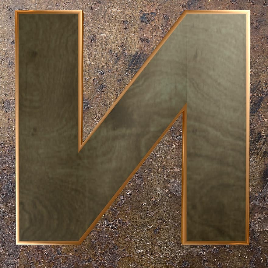 carta de fusta, fusta, metall, alfabet, carta, tipografia, rústic, rovellat, resistent
