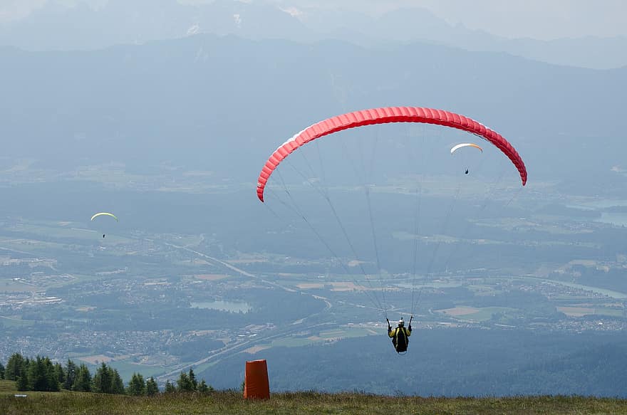 paragliding, sport, latający, Aktywność rekreacyjna, spadochron, paralotnia, lot, przygoda