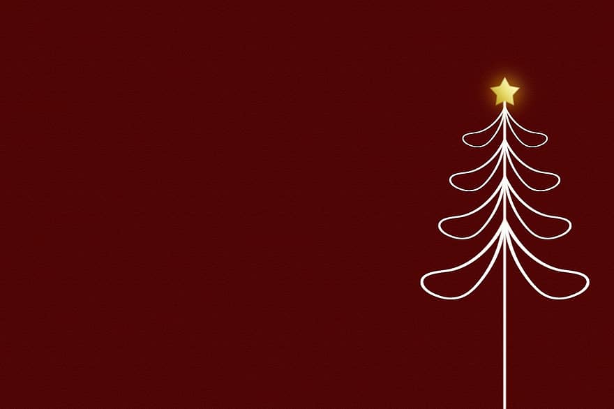 Christmas Card, Red Background, Christmas, Congratulation, Merry Christmas