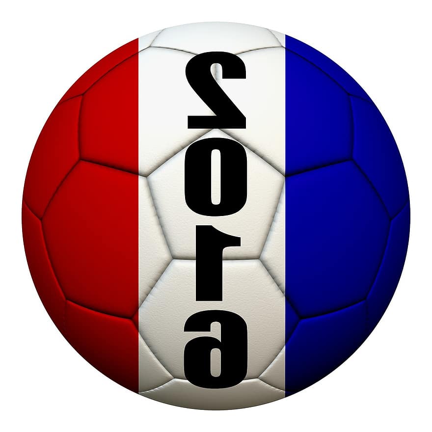 European Championship, Football, France, Eiffel Tower, Ball, Round, Red, White, Blue, Football Match, Em