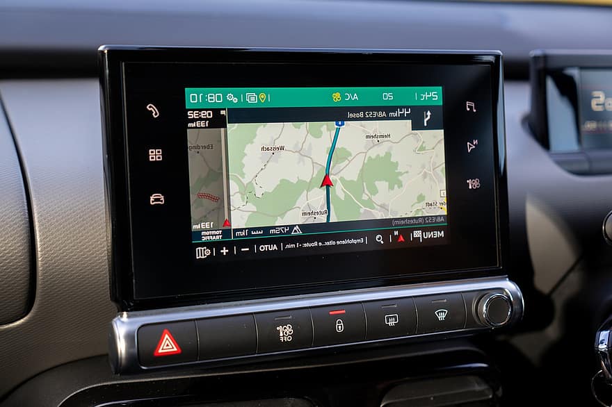 auto, navigācija, GPS, transportlīdzekli, mērinstrumentu panelis, interjers, transportu