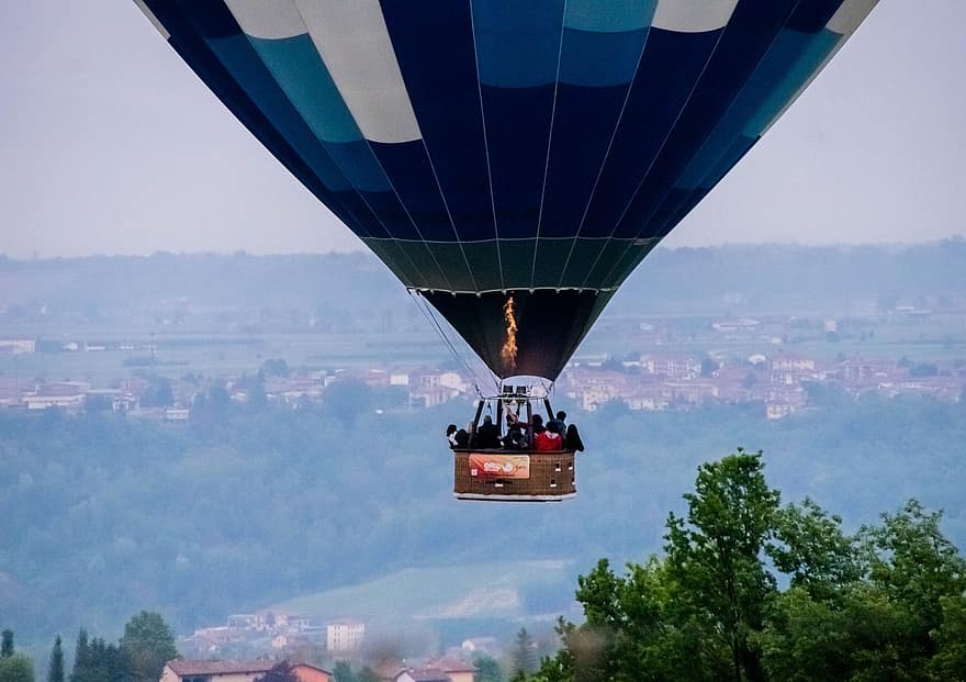 Hot Air Balloon, Travel, Sky, Floating, Flying, dom