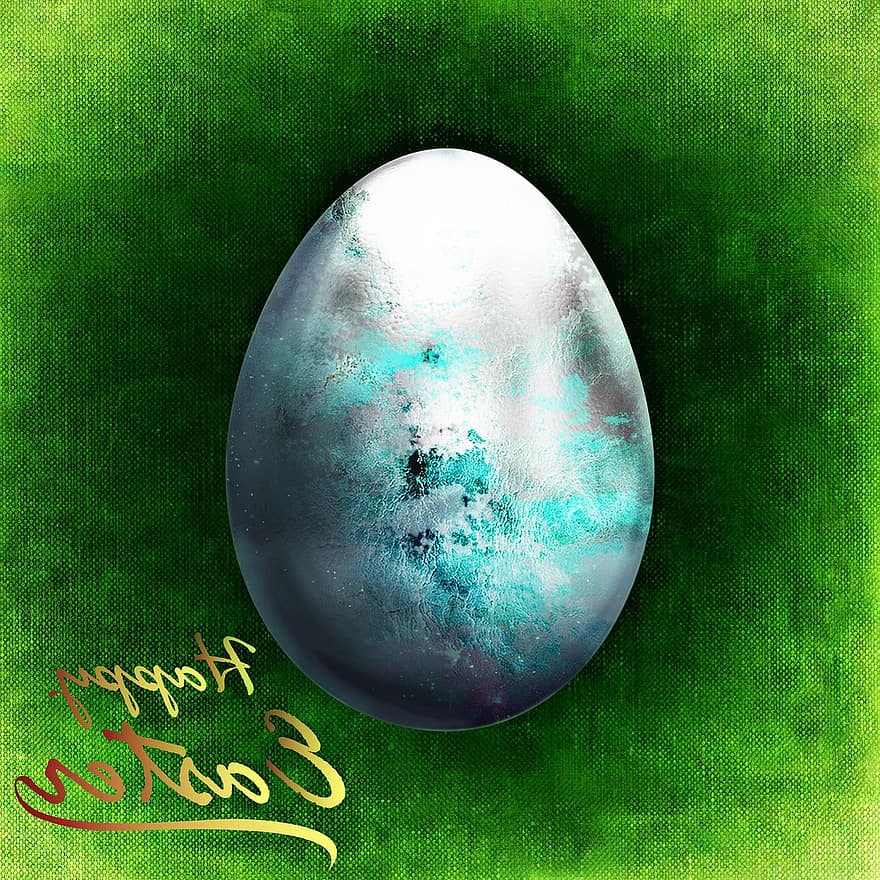 Wielkanoc, kartka z życzeniami, Wesołych Świąt Wielkanocnych, jajko, kolorowy