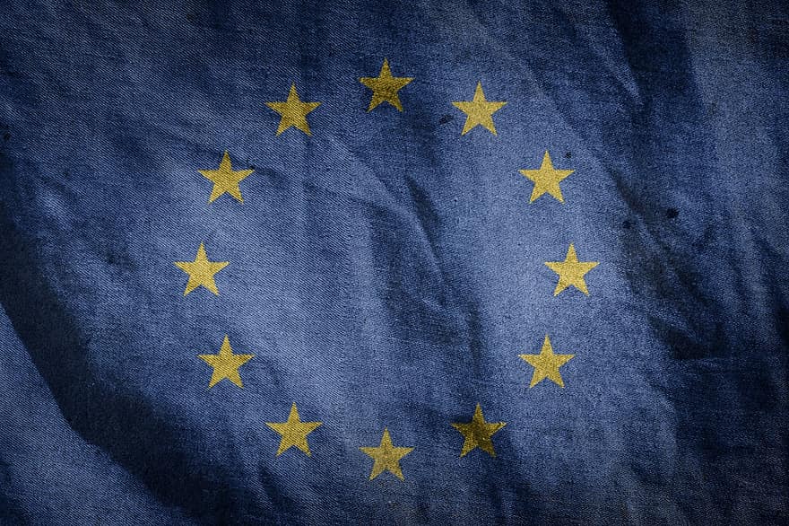 깃발, 유럽 ​​연합, 유럽, 그림 물감, 타격, 국가, 화려한