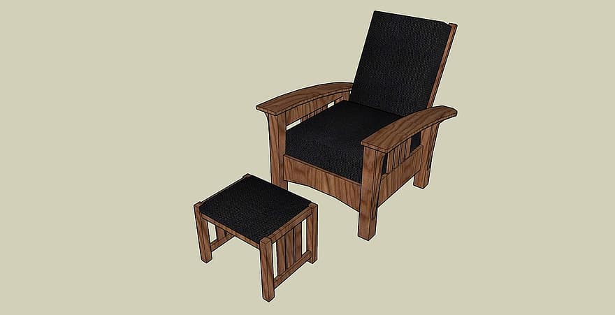Chair, Foot Stool, Stool, Foot, Seat, Style, Comfortable, Furniture, Luxury, Comfort, Decor