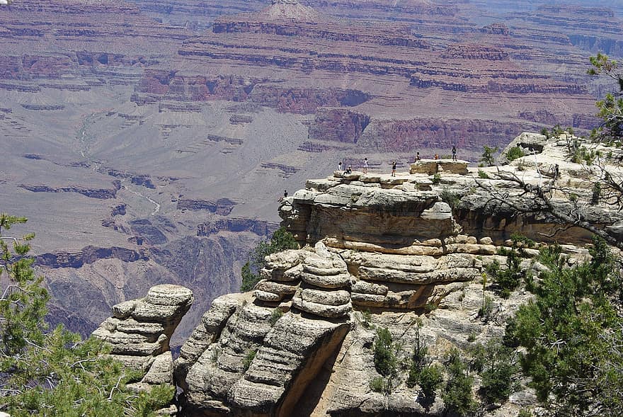 Grand Canyon, arizona, natur, landskab, naturskøn, canyon, udendørs, USA, rejse, klippe, Amerika
