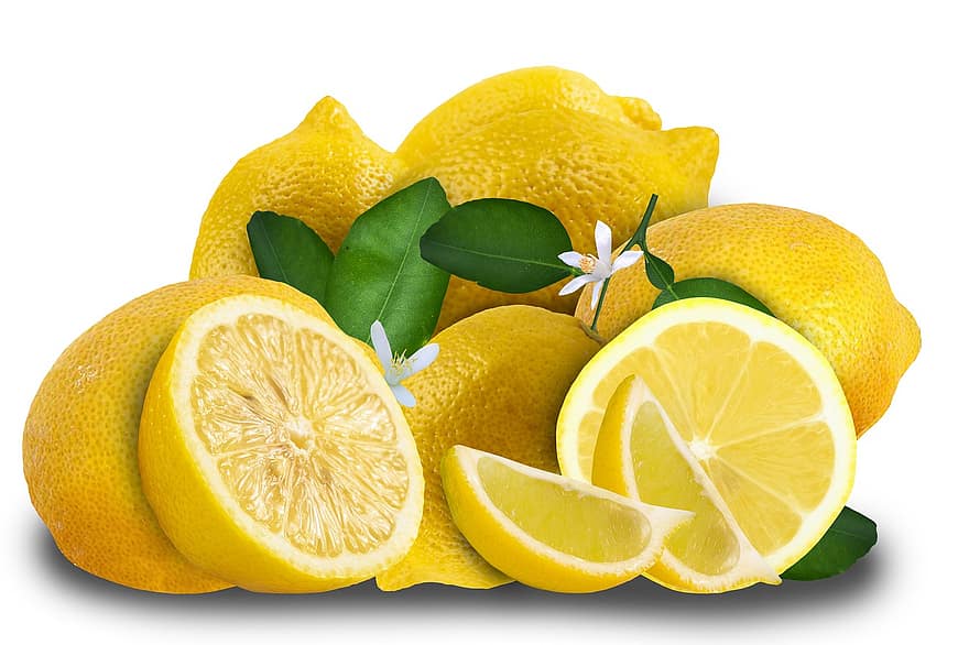 limones, frutas, comida, Fresco, sano, maduro, orgánico, dulce, Produce