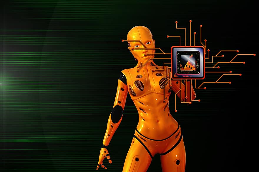 digitalització, cyborg, xip, circuit, robot, pissarra, centre de control, tecnologia, processador, microchip, memòria