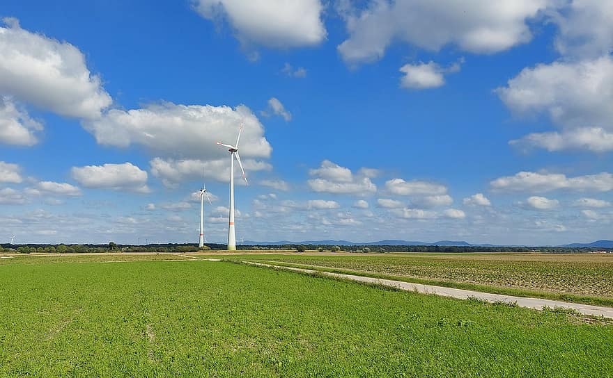 vējdzirnavas, vēja turbīna, vēja ferma, Vēja enerģija, enerģiju, struktūru, laukos, ainavu, degvielas un enerģijas ražošana, vēja enerģija, ģenerators