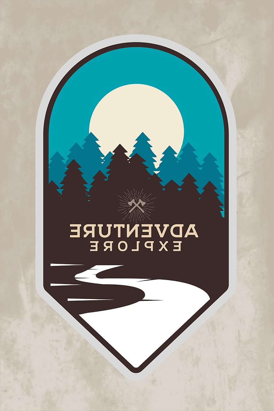 Logo, Nature, Graphic Design, Banner, Adventure, Explore