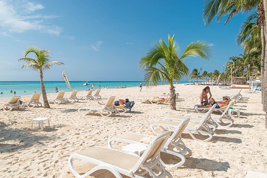 plajă, tropical, pace, concediu de odihna, odihnă, mare, apă, vacante, vară, nisip, stațiune turistică