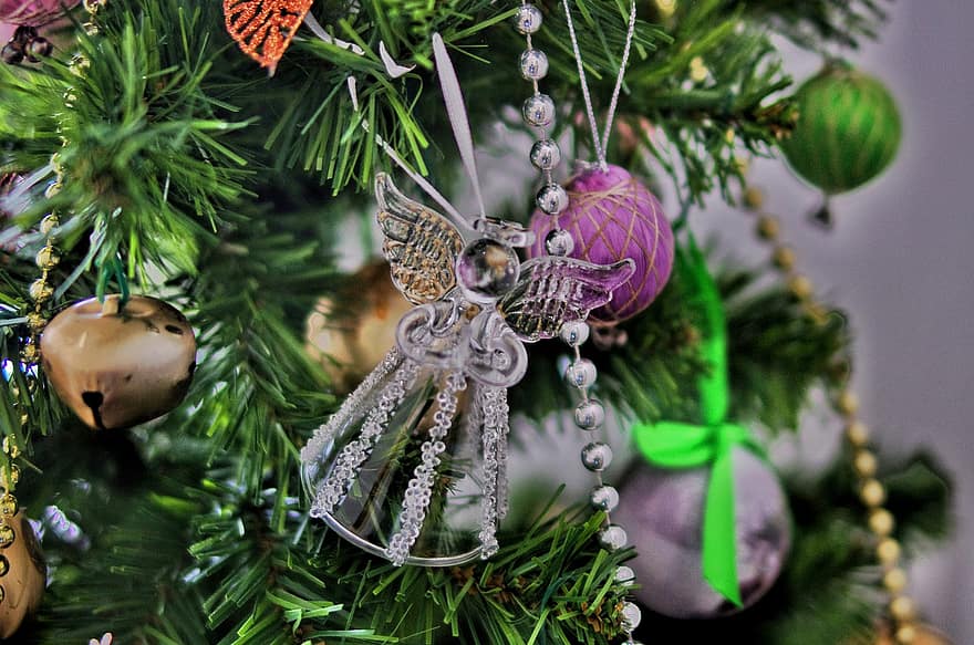 anioł, dekoracja, drzewko świąteczne, ornament