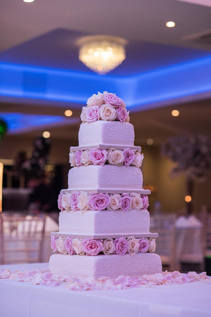 pastel de bodas, pastel, Boda, postre, pastel floral, pastel de rosa, partido, evento, celebracion, dulces, comida