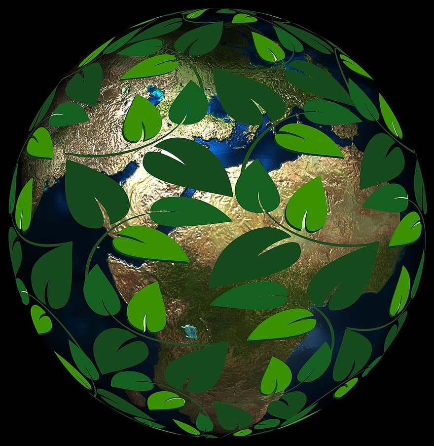 bal, bladeren, lijnen, Golf, natuur, milieu, natuurbescherming, globaal, planeet, verantwoordelijkheid, wereldbol