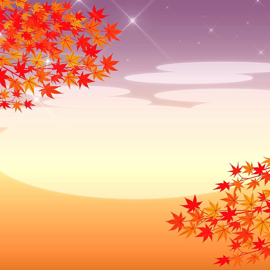 가을 배경, 나무, 가을, 자연, 이파리, 화려한, 숲, 초대, 녹색, 갈색, 조직