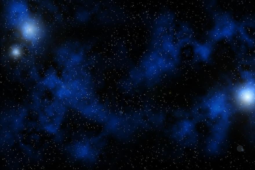 Млечный Путь, звезды, звездное, синий, черный, галактика, астрономия, Аннотация, обои на стену, темно, облака