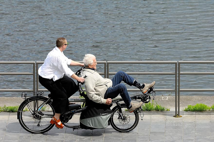 Велосипед Duo, велосипед, парк, їзда на велосипеді, фітнес, велосипедист, їздити, спорт, транспорт, пригода
