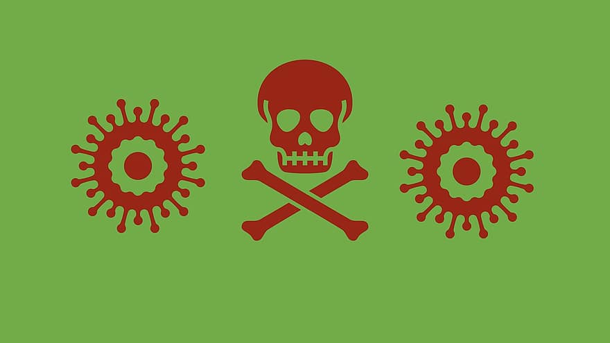 coronavirus, virus, COVID-19, Infección viral, pandemia, epidemia, enfermedad, símbolo, ilustración, firmar, vector