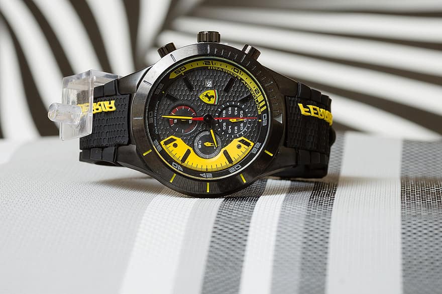 Wristwatch, Watch, Time, Ferrari, Hours, Minutes, Timepiece, Accessory, Fashion, Designer