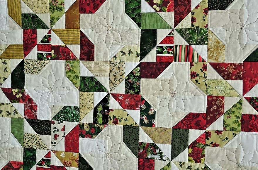 Præmievindende quilt, håndlavet, tekstiler, design, tæppe, mønster