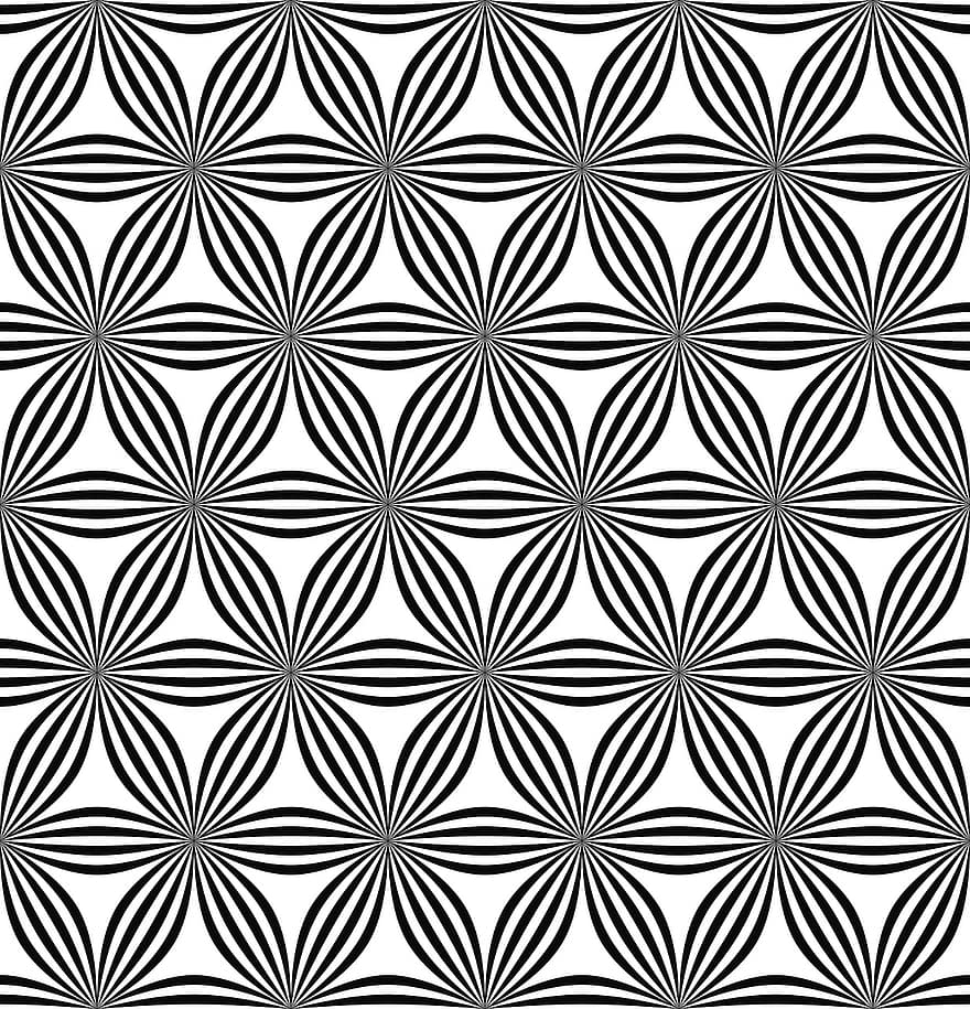 sömlös, mönster, upprepa, linje, hexagonal, sexhörning, form, prydnad, symmetrisk, textil-, abstrakt