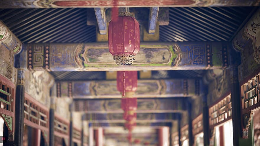 Beijing, Temple, Chinese Architecture, China, cultures, old, architecture, chinese culture, ancient, indoors, decoration