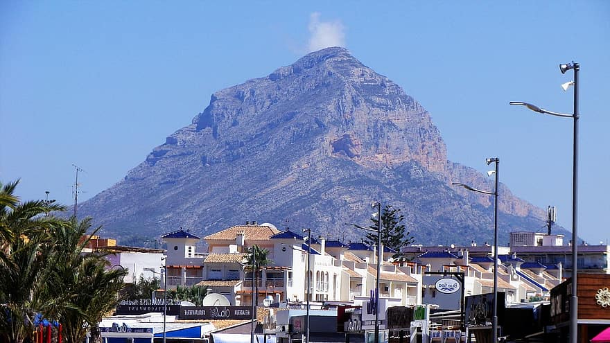 Montgo-massivet, Javea, Spanien, Alicante, by