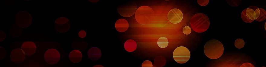 Banner, Header, Homepage, Points, Balls, Bokeh, Points Of Light, Circle, Red