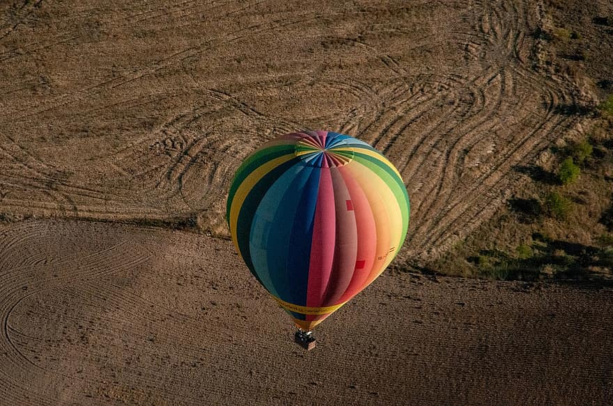 gaisa balons, lidošana, dekorācijas, piedzīvojums, ainavu, skats, segovija