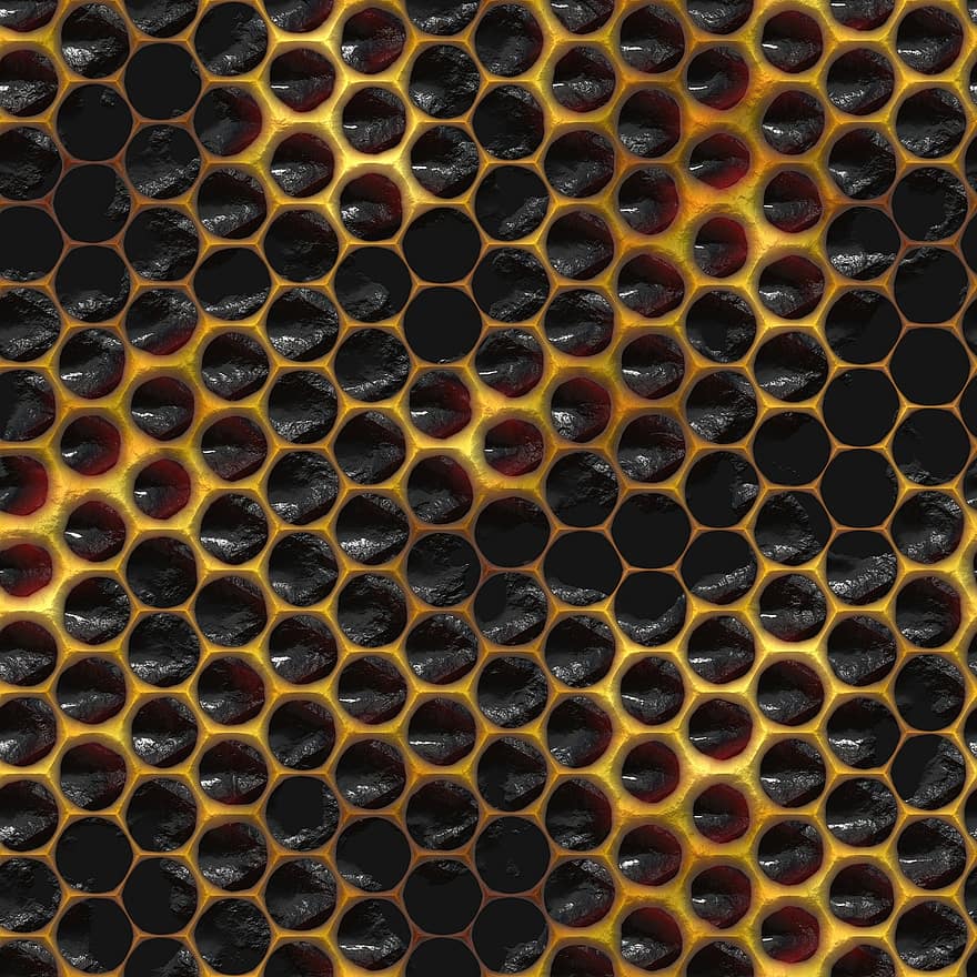 Hexagon, Honeycomb, Grid, Pattern, Seamless, Design, Geometric