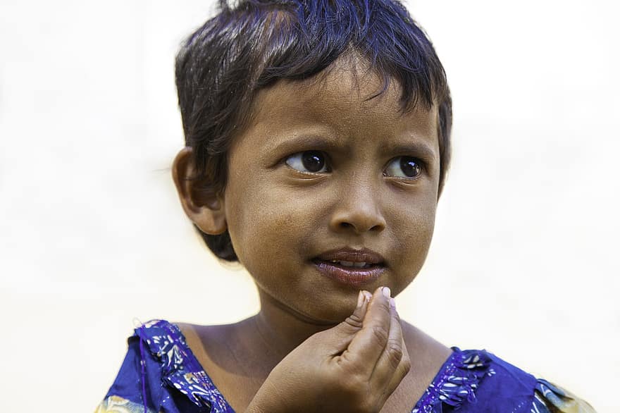 فتاة ، طفل ، فتاة صغيرة ، هندي ، جنوب اسيا