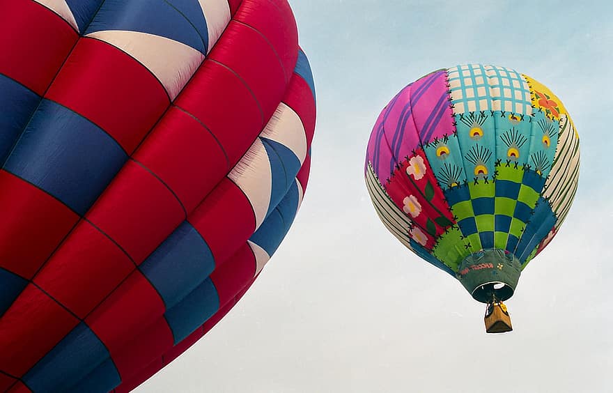 luftballong, äventyr, resa, dom, flygande, multi färgad, ballong, roligt, fritidsaktivitet, sport, transport