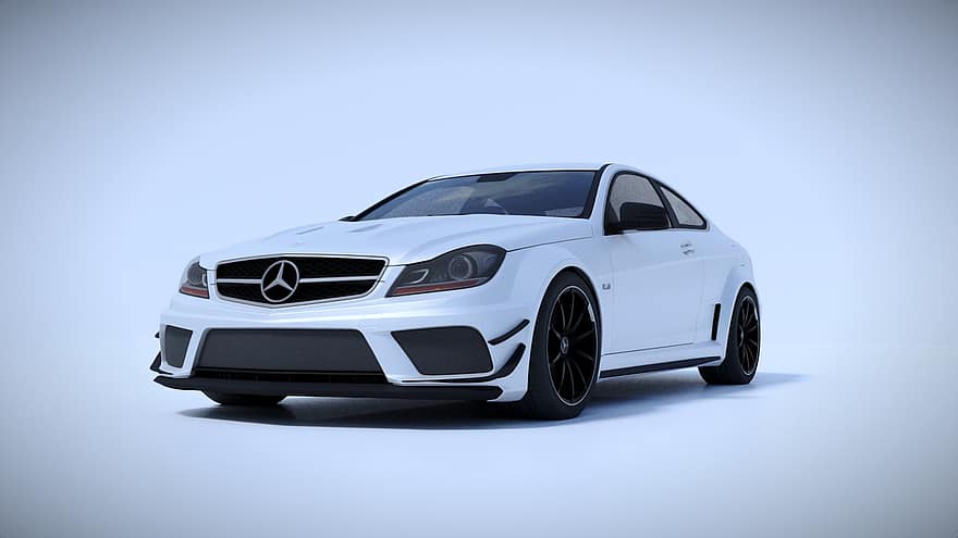 Mercedes-AMG, mercedes, Mercedes amg C63, otomobil, araba, araç, 3d render