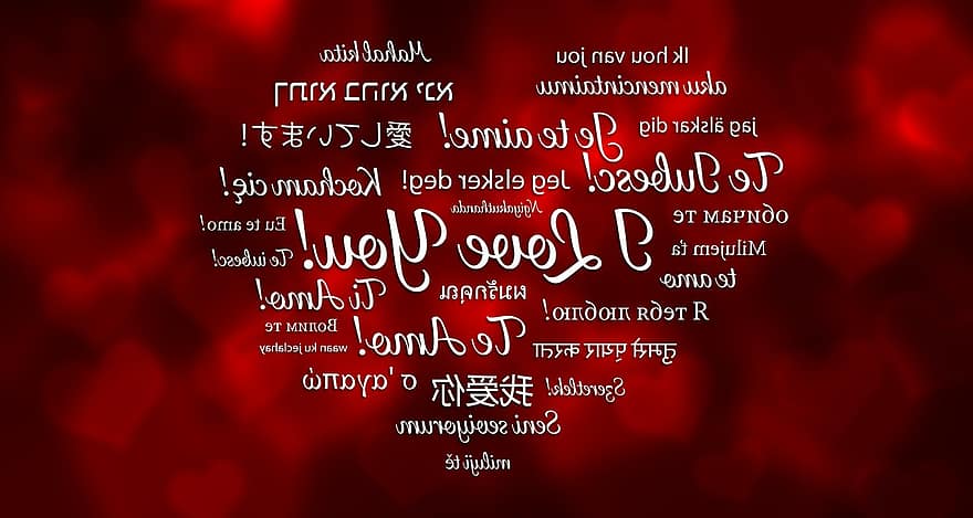 meilė, širdis, Aš tave myliu, Valentino, raudona, romantika, tarptautiniu mastu