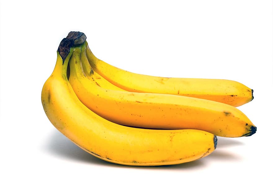 плодове, банани, храна, здрав, тропически, витамин, банан, жълт, свежест, зрял, органичен