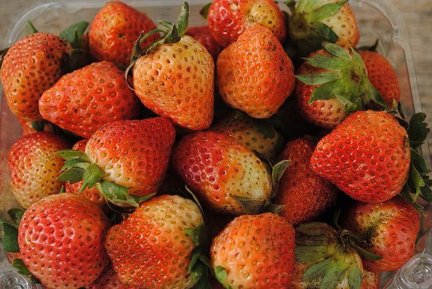 Erdbeeren, Früchte, Lebensmittel, frisch, gesund, reif, organisch, Süss, produzieren, Obst, Frische