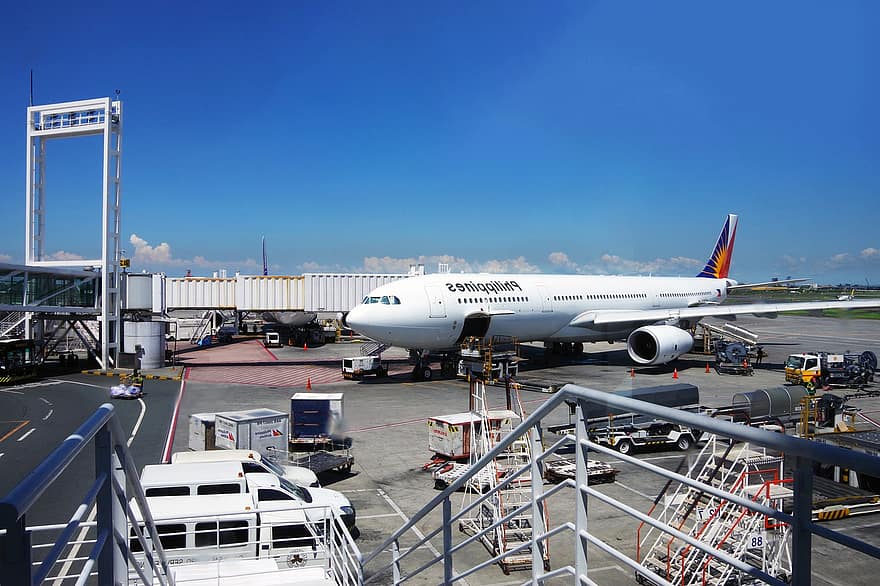 republică a filipinezilor, Philippine Airlines, avion, Manila, linie aeriană, vehiculul aerian, transport, avionul comercial, mijloc de transport, zbor, Industrie aerospatiala