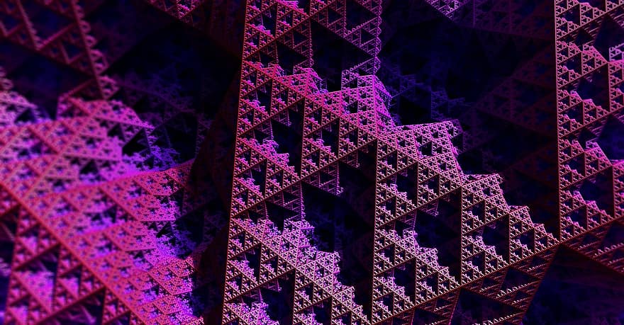 Fractals, Geometry, Graphic, Background, Abstract, Pink